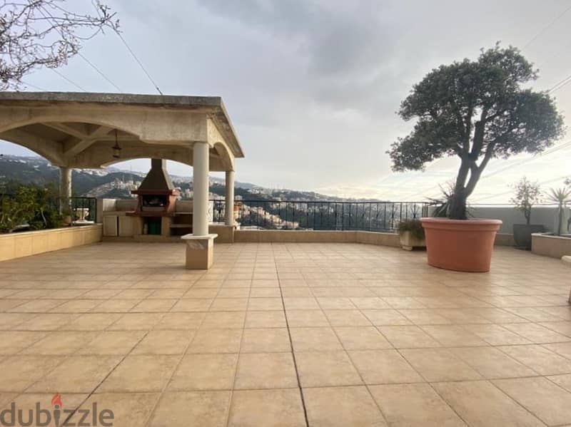 Rabieh Roof apartment for Rent with Open seaviews 2