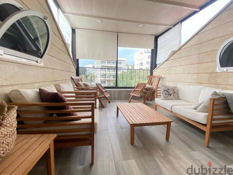 Rabieh Roof apartment for Rent with Open seaviews 5