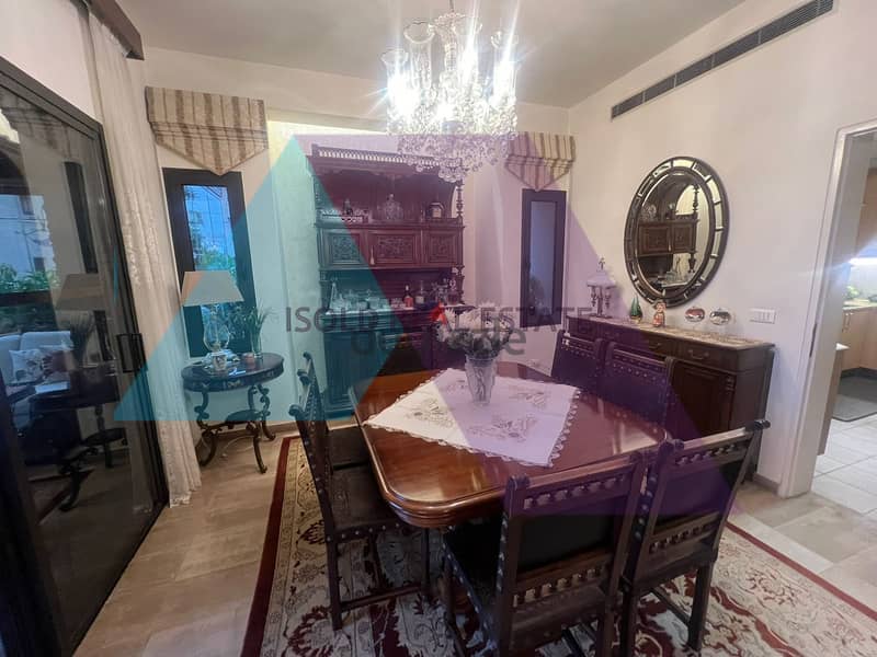 Lux Semi-furnished 250m2 apartment+terrace&garden for sale in Kfarhbab 6
