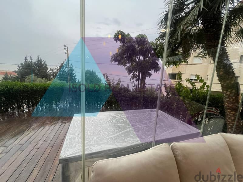 Lux Semi-furnished 250m2 apartment+terrace&garden for sale in Kfarhbab 10