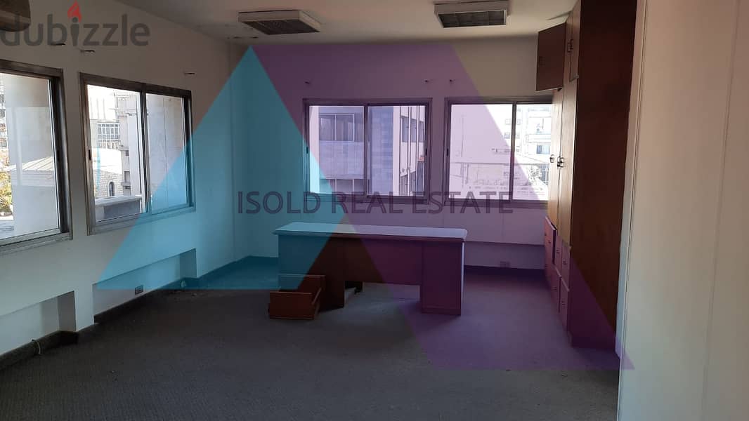 A 200 m2 Floor/Office having an open sea view for rent in Jounieh Souk 1