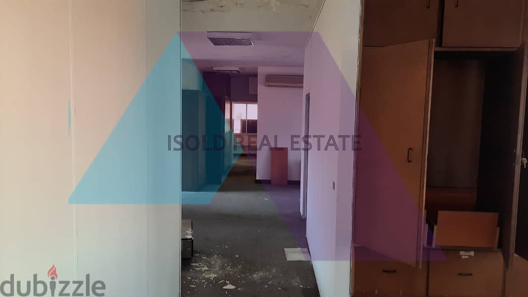 A 200 m2 Floor/Office having an open sea view for rent in Jounieh Souk 3
