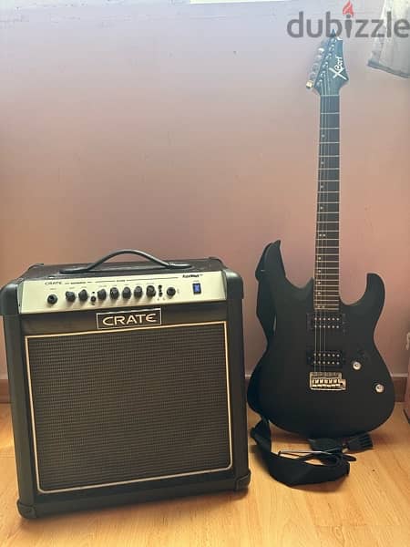 Guitar and amplifier 1