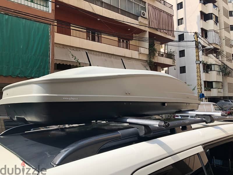 cargo roofbox Italian G3 390L/75kg for travel bags 1