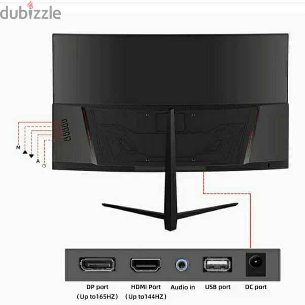 Prechen 24" Curved Frameless Gaming Monitor, 1800R,VA,FHD/ 3$ delivery 3