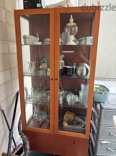 small vitrine with all inside