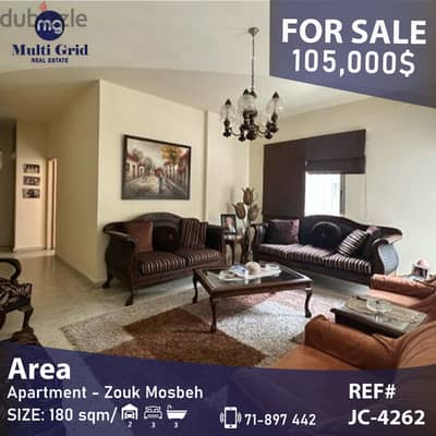 JC-4262 / Apartment for Sale in Zouk Mosbeh,شقة للبيع في ذوق مصبح