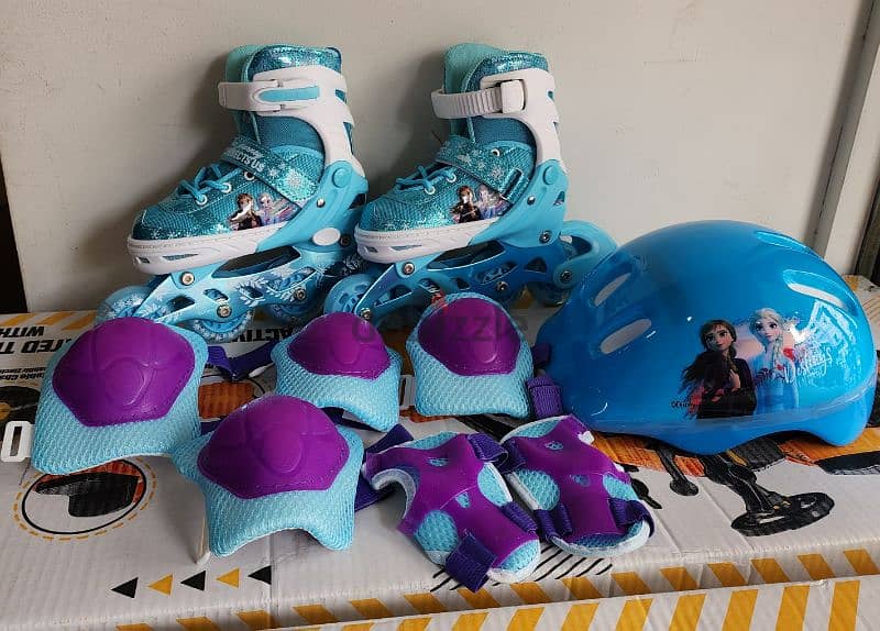 roller skates Disney original. with full package. helmet &  protection 3