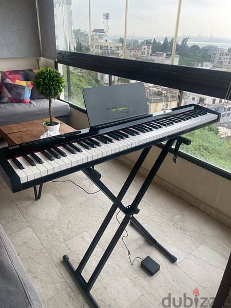 electric piano 88 keys with stand and pedal sustain 1
