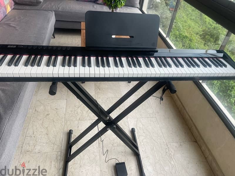 electric piano 88 keys with stand and pedal sustain 2