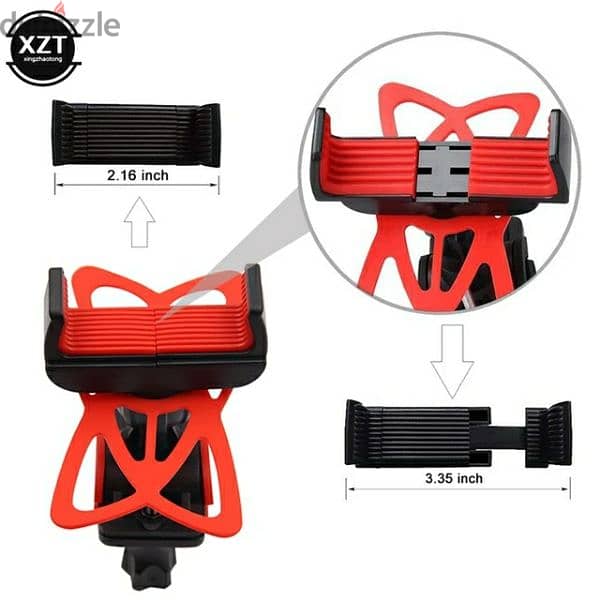 Motorcycle Phone Holder Anti Slide Stand Mount Mobile Cellphone GPS 1