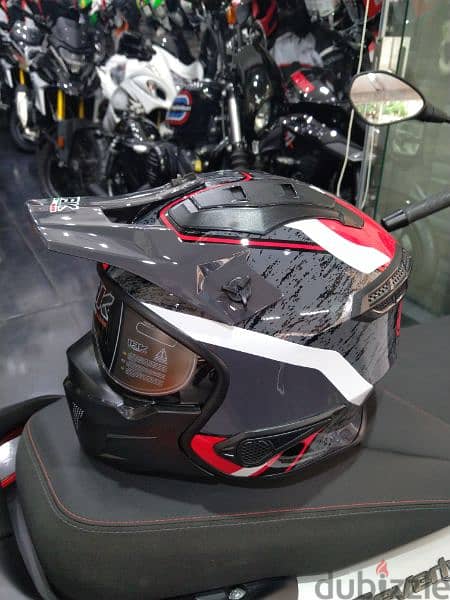 helmet IBK  duel visor system Certified  DOT 3