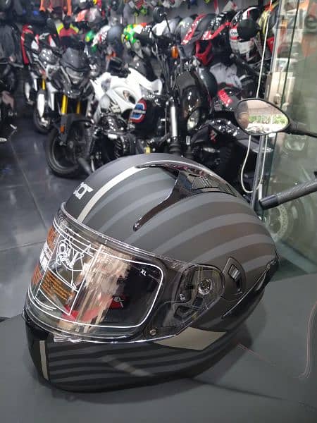 helmet IBK  duel visor system Certified  DOT 9