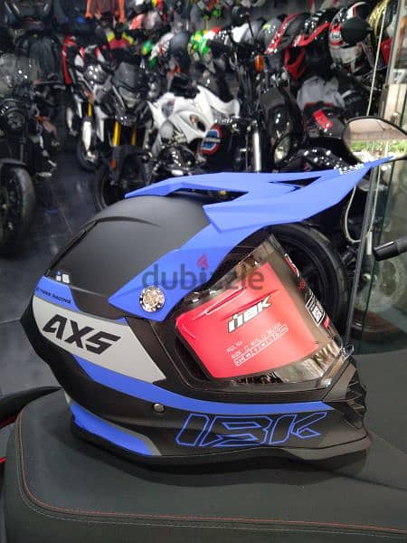 helmet IBK  duel visor system Certified  DOT 12