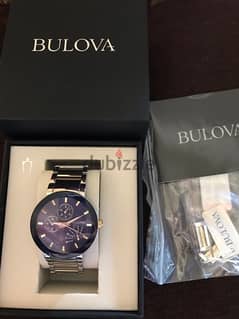 Bulova blue watch Original with Box