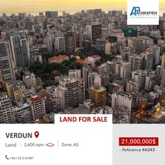 REF. #A243 - Land For Sale In Verdun - 2,600 Sqm
