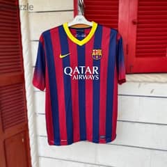 NIKE FC Barcelona Qatar Airways Football Jersey 2013-2014.