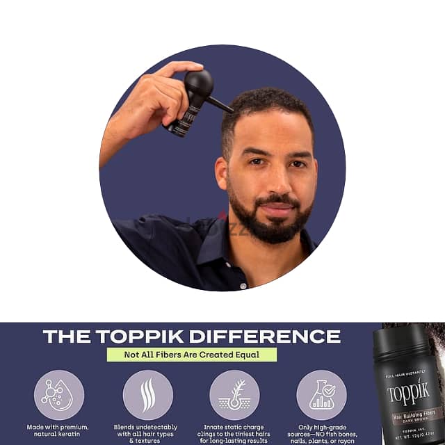 Toppik Hair Filler 3-in-1 for Thinning Hair and Receding Hairline 7