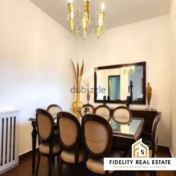 Furnished apartment for rent in Achrafieh AA44 1