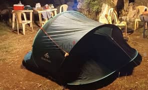 Tents 2 person and 3 persons. 
2 person 80$ and 3 persons 100$
