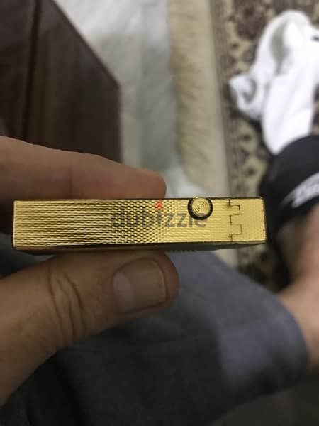 DUNHILL LIGHTER like new no scratches قداحة دنهيل ذهب شبه جديدة 3