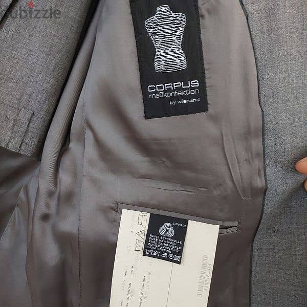 Custom Made Suit Worn Once. Made in Germany. Grey 52 1