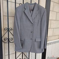 Custom Made Suit Worn Once. Made in Germany. Grey 52