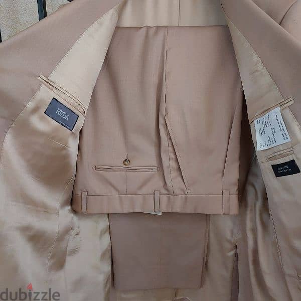 Worn Once. Full Suit Beige Size 52 2