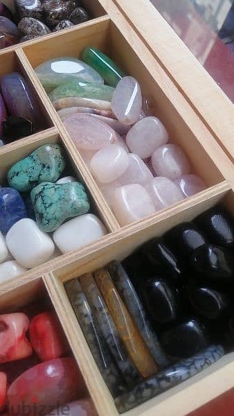 Genuine Stone Beads + Wooden Box 2