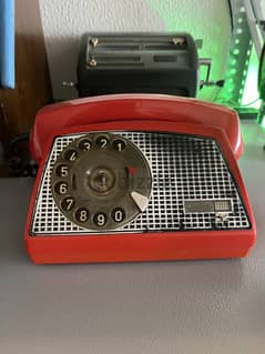 Red vintage phone