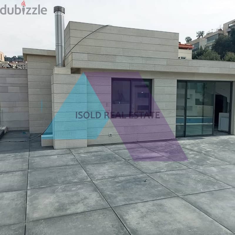 Brand new 520m2 Triplex apartment+120m2 terrace+pool for salein Baabda 1