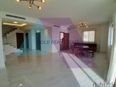 Semi furnished 250 m2 duplex apartment +sea view for rent in New Fidar