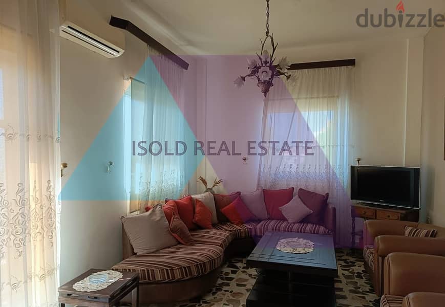 Furnished 200m2 apartment+open mountain view for rent in Aamchit/Jbeil 1