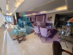 Luxurious decorated 400 m2 apartment for sale in Hazmieh/Mar Takla