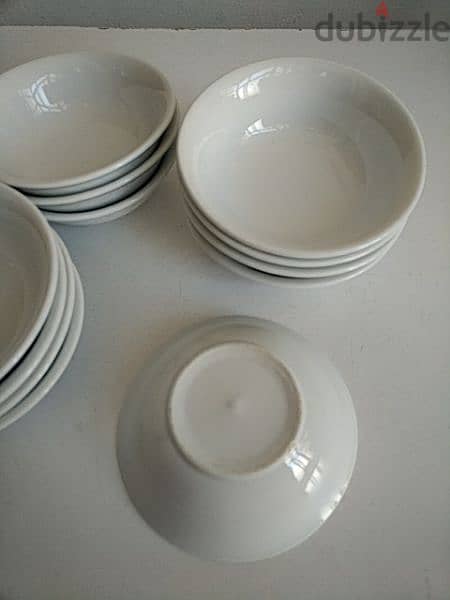 Set of 12 white porcelain cups - Not Negotiable 1
