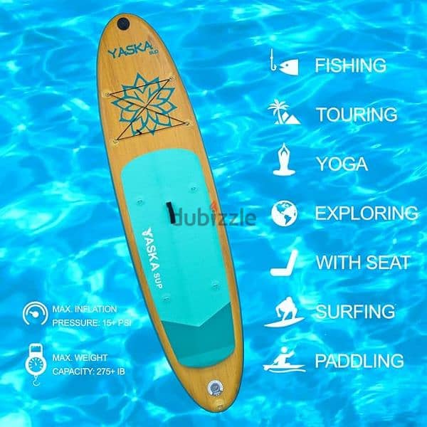 yaska inflatable paddle board/sup 3