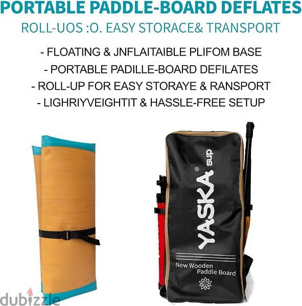 yaska inflatable paddle board/sup 4