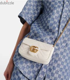 Gucci Marmont Shoulder Bag (off-white) | Free Delivery