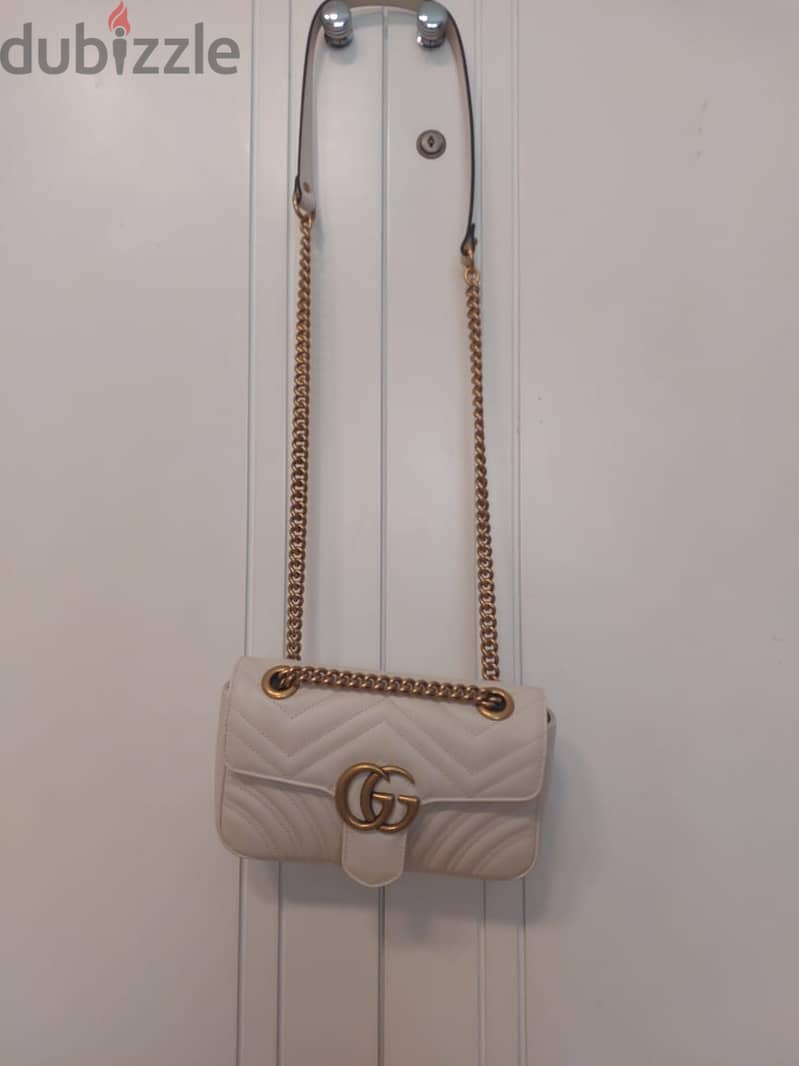 Gucci Marmont Shoulder Bag (off-white) | Free Delivery 6