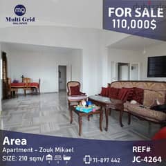 Apartment for Sale in Zouk Mikael, JC-4264, شقة للبيع في ذوق مكايل