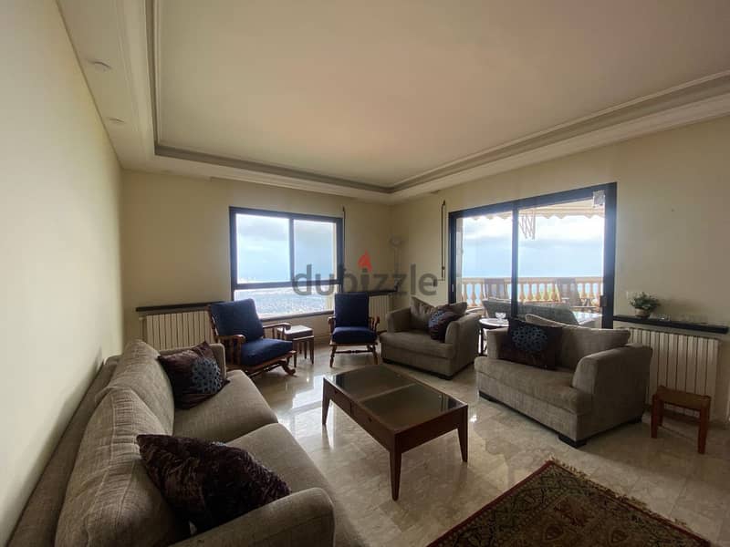 210 Sqm |Furnished Apartment For Rent In Beit Mery | Sea & Beirut View 3