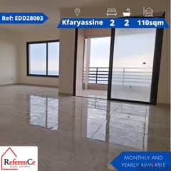 Apartment available for rent in Kfaryassine شقق لاجار في كفرياسين