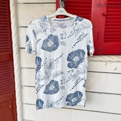 PULL & BEAR Hawaiian T-Shirt. 0