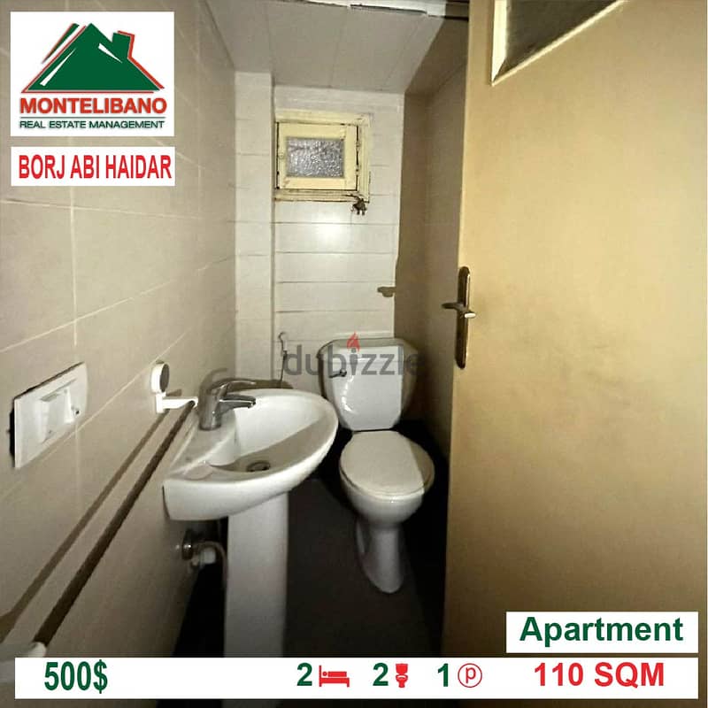 500$!! Apartment for rent located in Borj Abi haidar 3