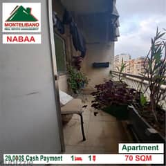 29000$!! Apartment for sale located in Nabaa