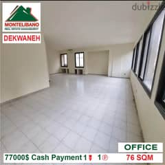 77000$!! Office for sale located in Dekwaneh 0