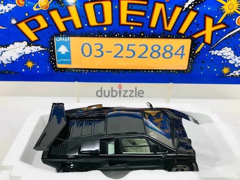 1/18 diecast Autoart Lamborghini Countach 5000S Black NEW DISCONTINUED 1