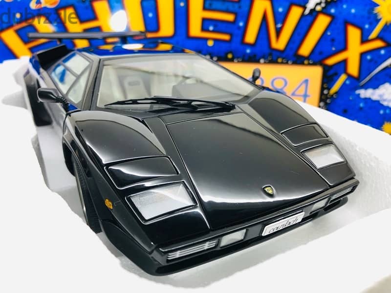 1/18 diecast Autoart Lamborghini Countach 5000S Black NEW DISCONTINUED 3