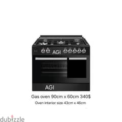 gas oven 5 burners AGI فرن غاز
