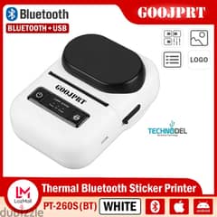 Portable barcode label printer bluetooth